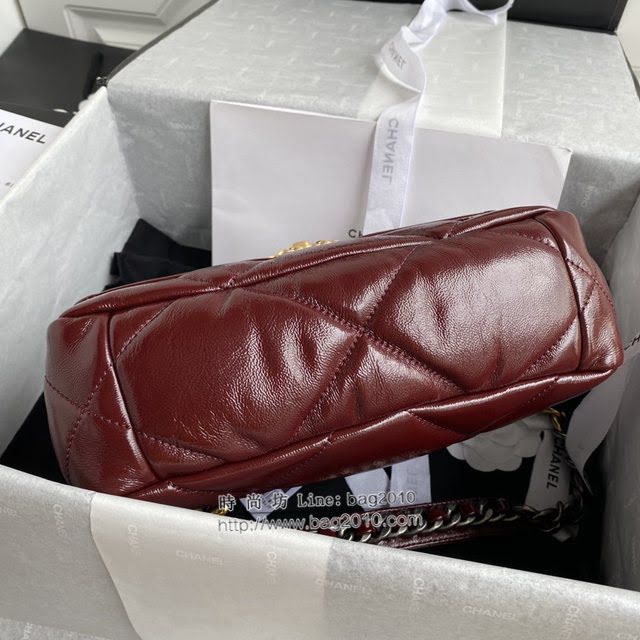 Chanel女包 香奈兒專櫃最新款皺紋油蠟皮19Bag Chanel菱格紋鏈條肩背斜挎女包 AS1160/1161  djc4233